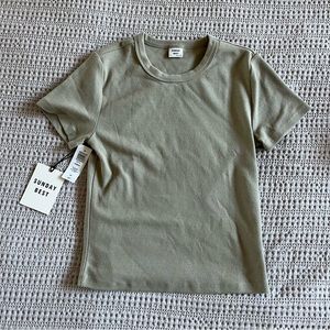 Aritzia 〰️ Sunday Best Ribbed Tee